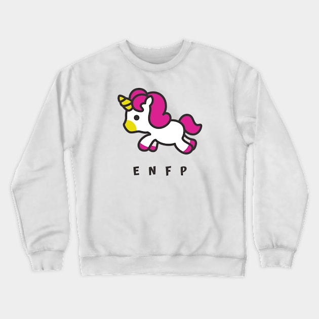 ENFP Unicorn Gift Crewneck Sweatshirt by AlmostAdult